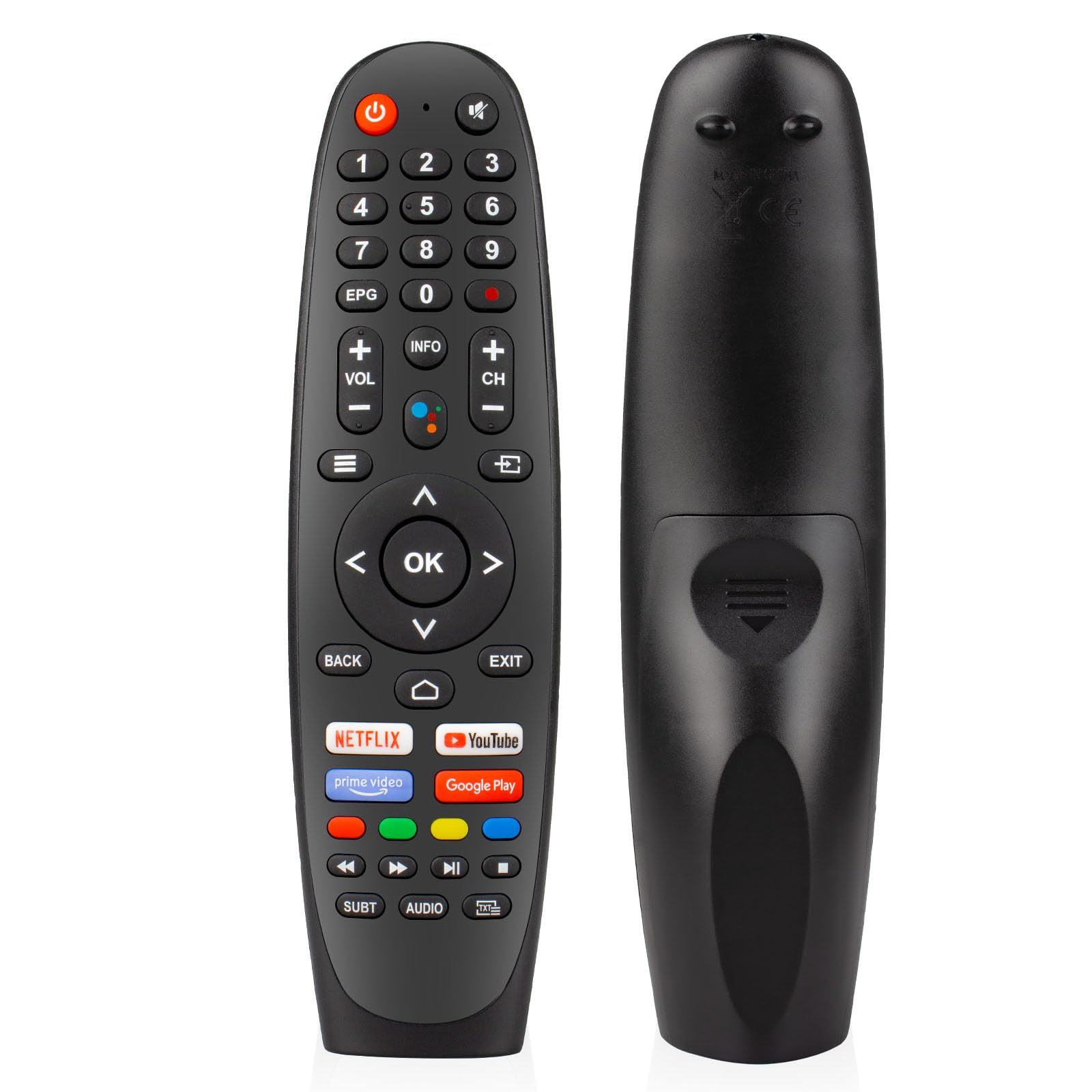 CLNCBJEC40V2FA Replace Remote Control Compatible with Caixun Android TV EC32V2HA