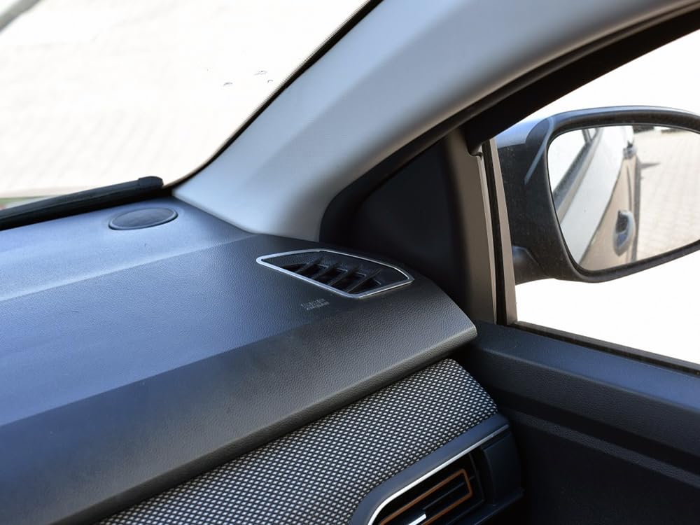 Couvercles En Acier Inox Brossé Pour Dacia Sandero/Stepway/Jogger - Déco Intérieur 3 Pièces - 3