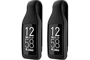 2-Pack Clip Holder Case for Fitbit Charge 3 (Black+Black)