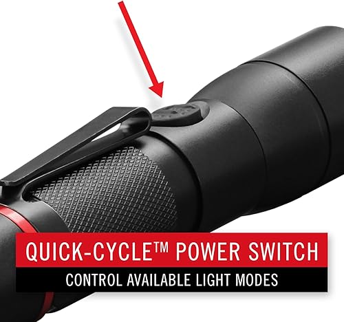 Miniatura 4 de Coast HX5R - Linterna LED recargable de 620 lúmenes con enfoque deslizante y compatible con CR123, baterías incluidas