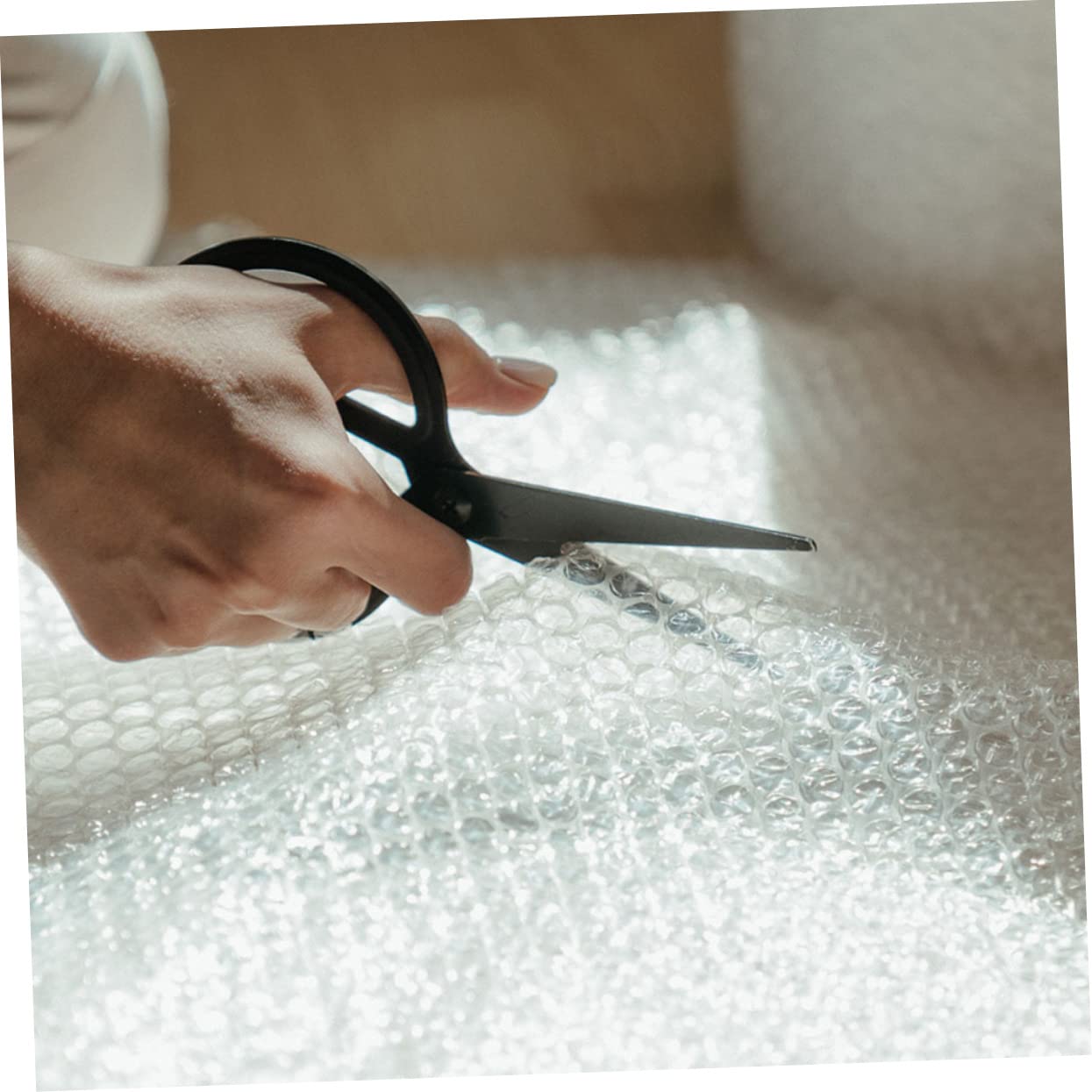 SEWACC Película De Burbujas Transparente 25 Cm x 33 M, Rollo De Embalaje Amortiguador Antichoque, Material De Embalaje Para Envíos y Mudanzas, Suministro Práctico Para Protección De Objetos Frágiles