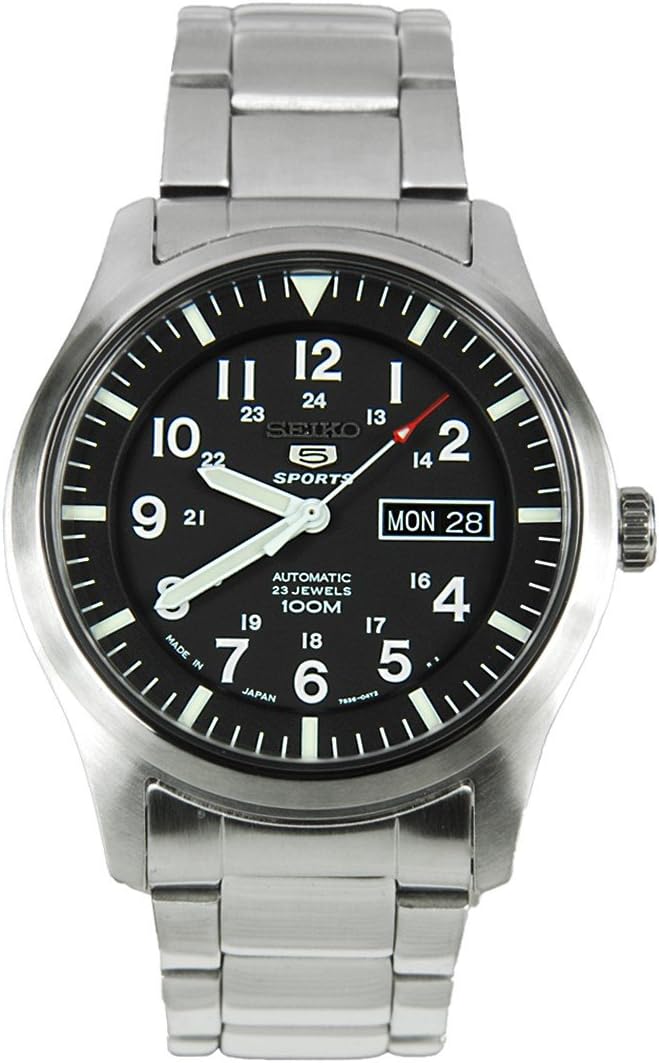 Men's self-Winding Watch Made โโin Japan Black SNZG13J1