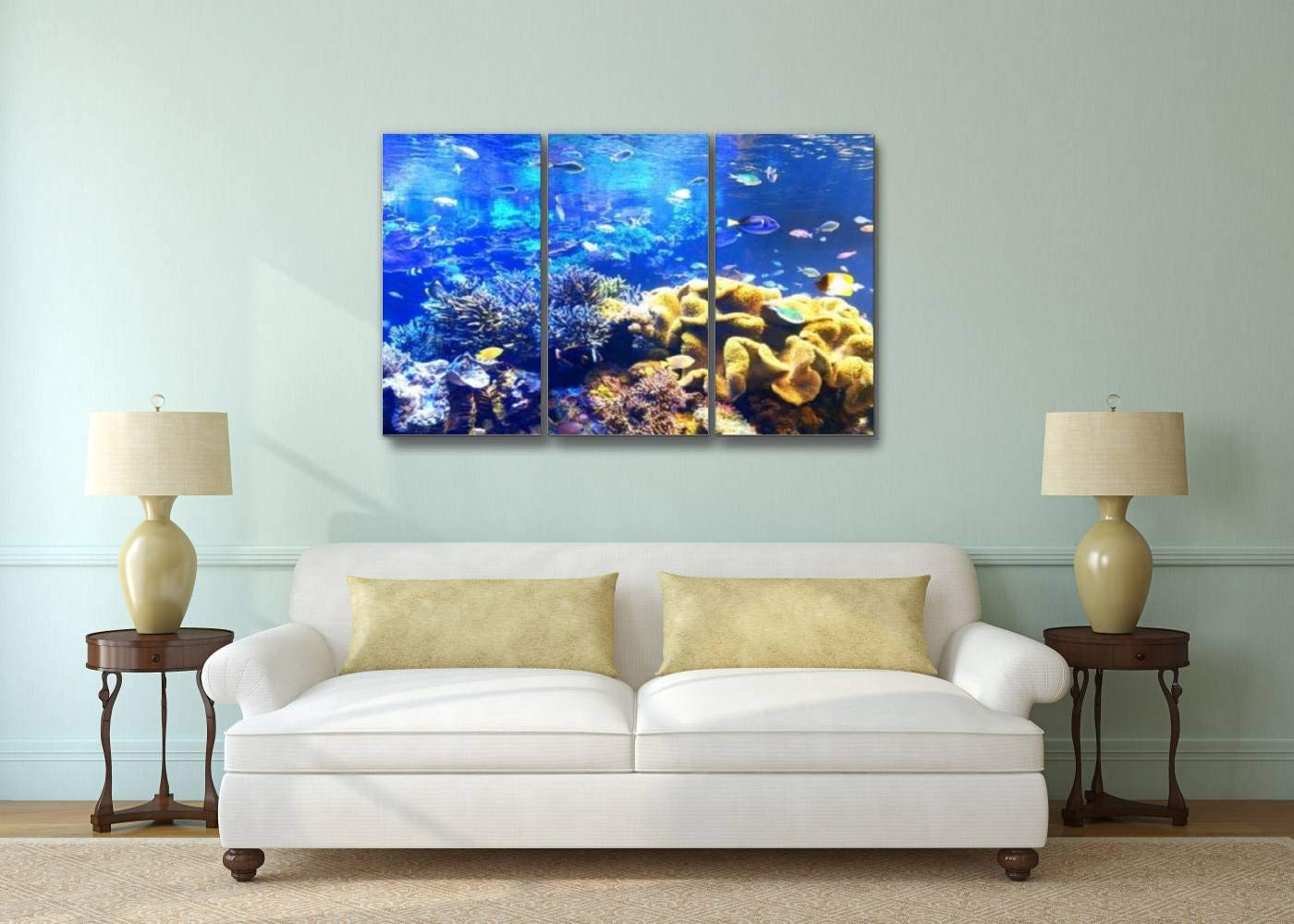 無垢の手造り木工アート　壁掛け水族館 無垢の手造り木工アート 壁掛け水族館