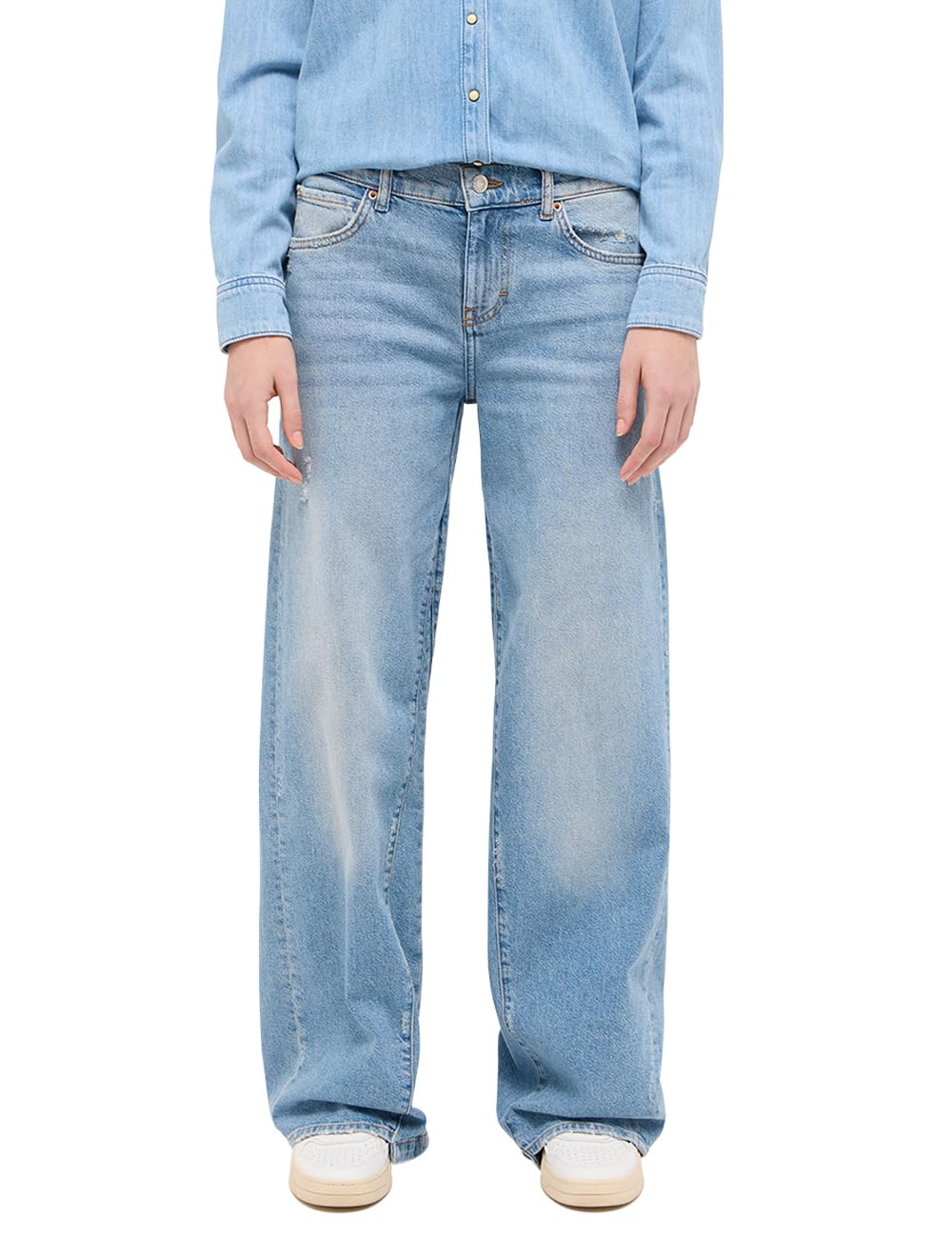 MUSTANG Damen Jeans Hose Style Medley Wide Leg