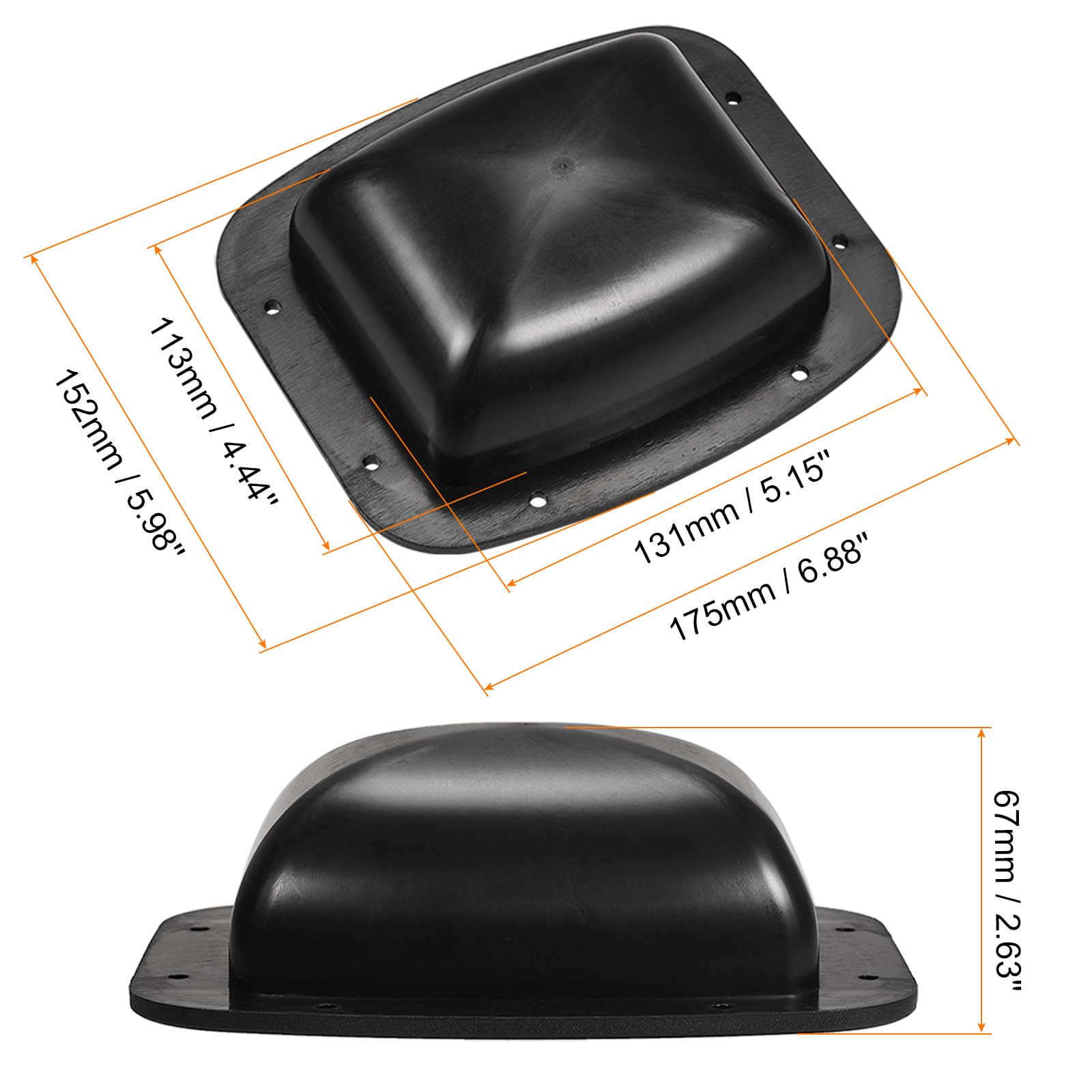 uxcell Lautsprechergriff-Halter, Ersatz-Lautsprecher-Schrank-Box-Griffe, 2 Stück