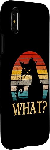 Miniatura 9 de iPhone 11 Pro Max Retro Vintage Cat What Divertida camisa de gato negro funda de gato asesino
