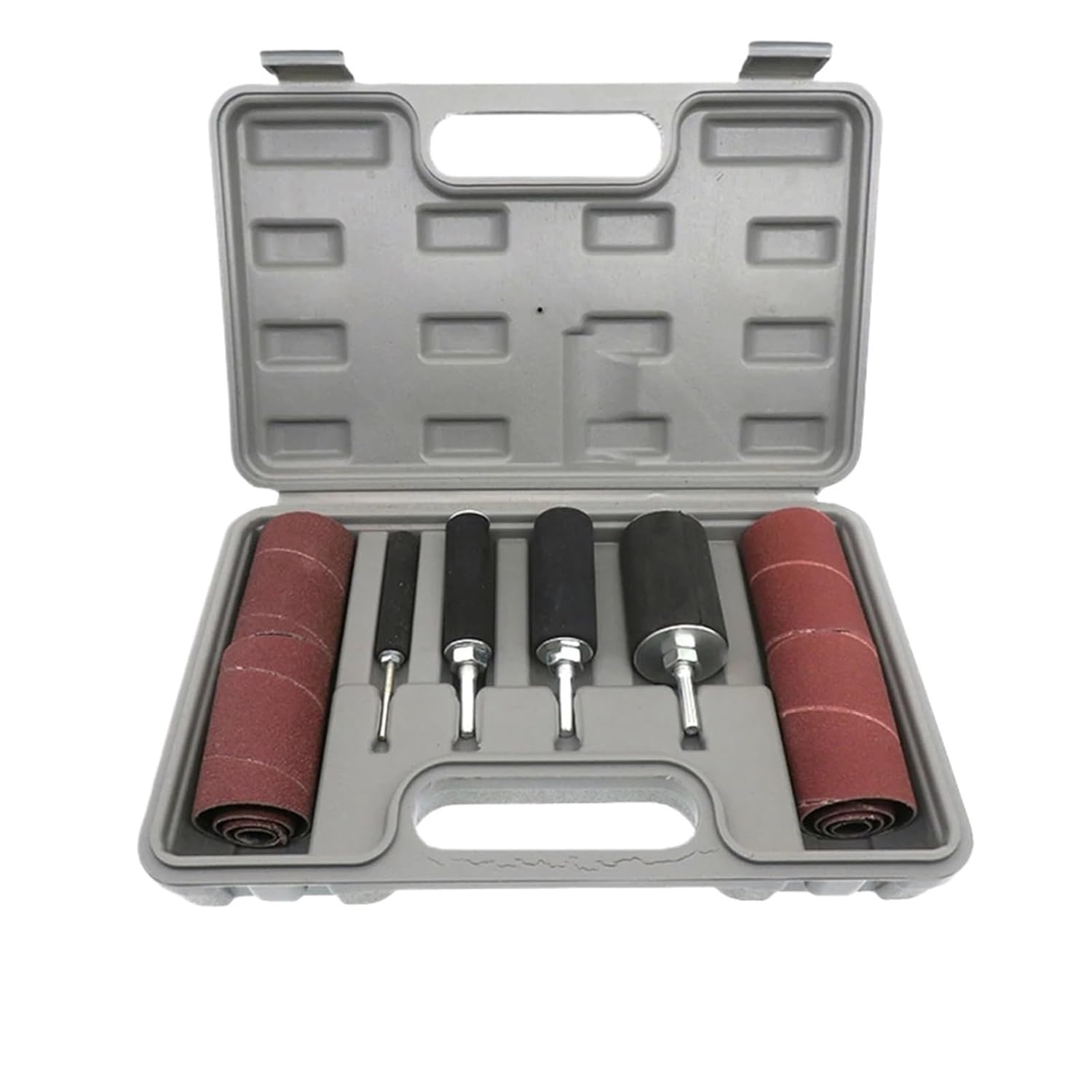 Sanding Drum 20pcs Sanding Drum with Case Spindle Sander Kit Rubber Mandrels for Engraving Woodworking Drill Polishing Rotary Tool