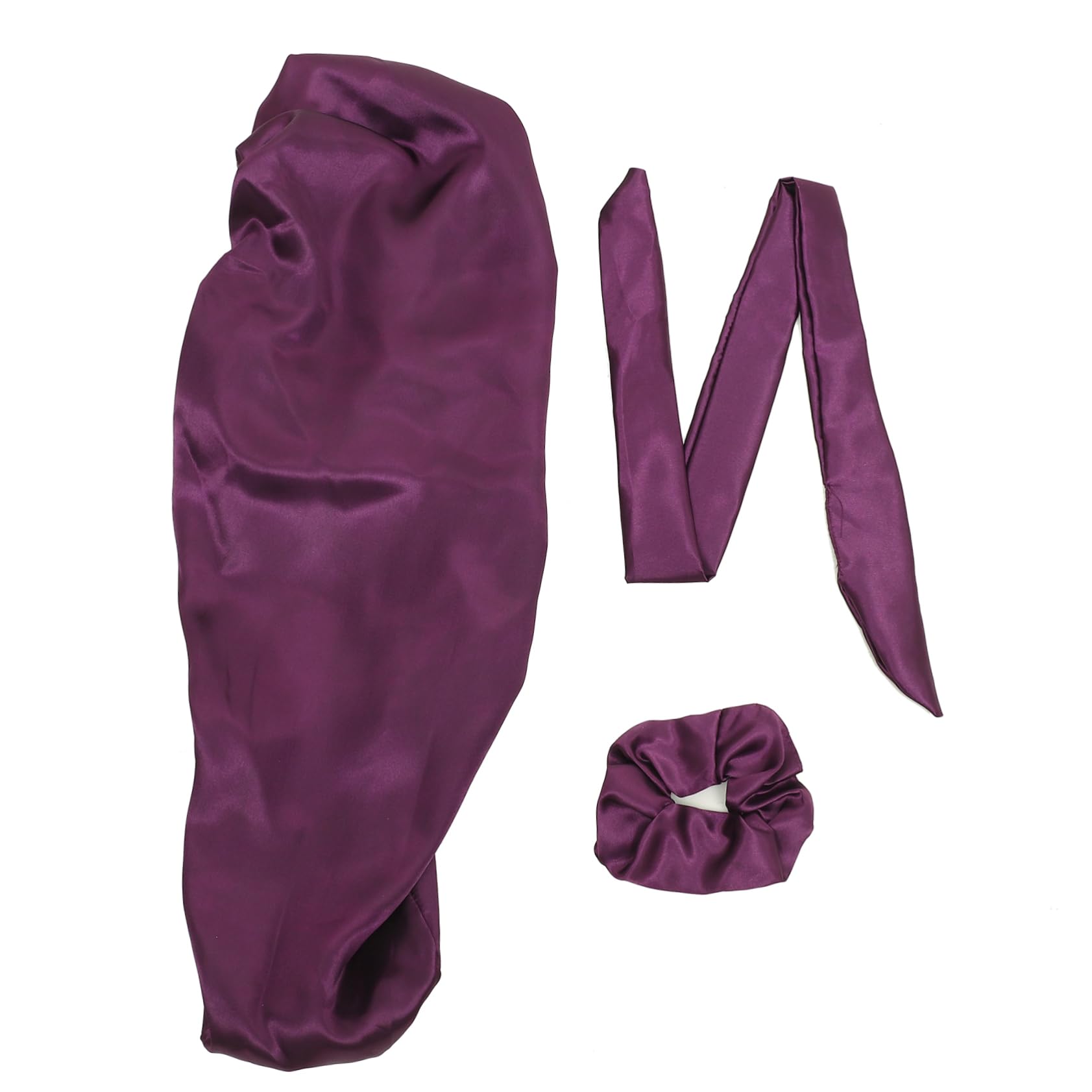 Beavorty 3 Set Di Cappelli Pratici Per Avvolgere I in Raso Per Donne Con E Ricci