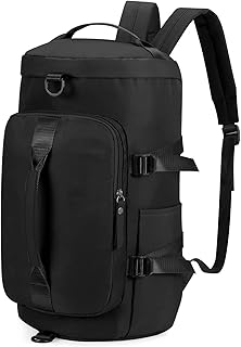 Sports Gym Bag for Men Women, SMITH Travel Duffel Totes Bag Lightweight Backpack Carry on Luggage Bags with Shoes Compartment Adjustable Strap for Yoga Swimming Waterproof Dance Bag for Weekend