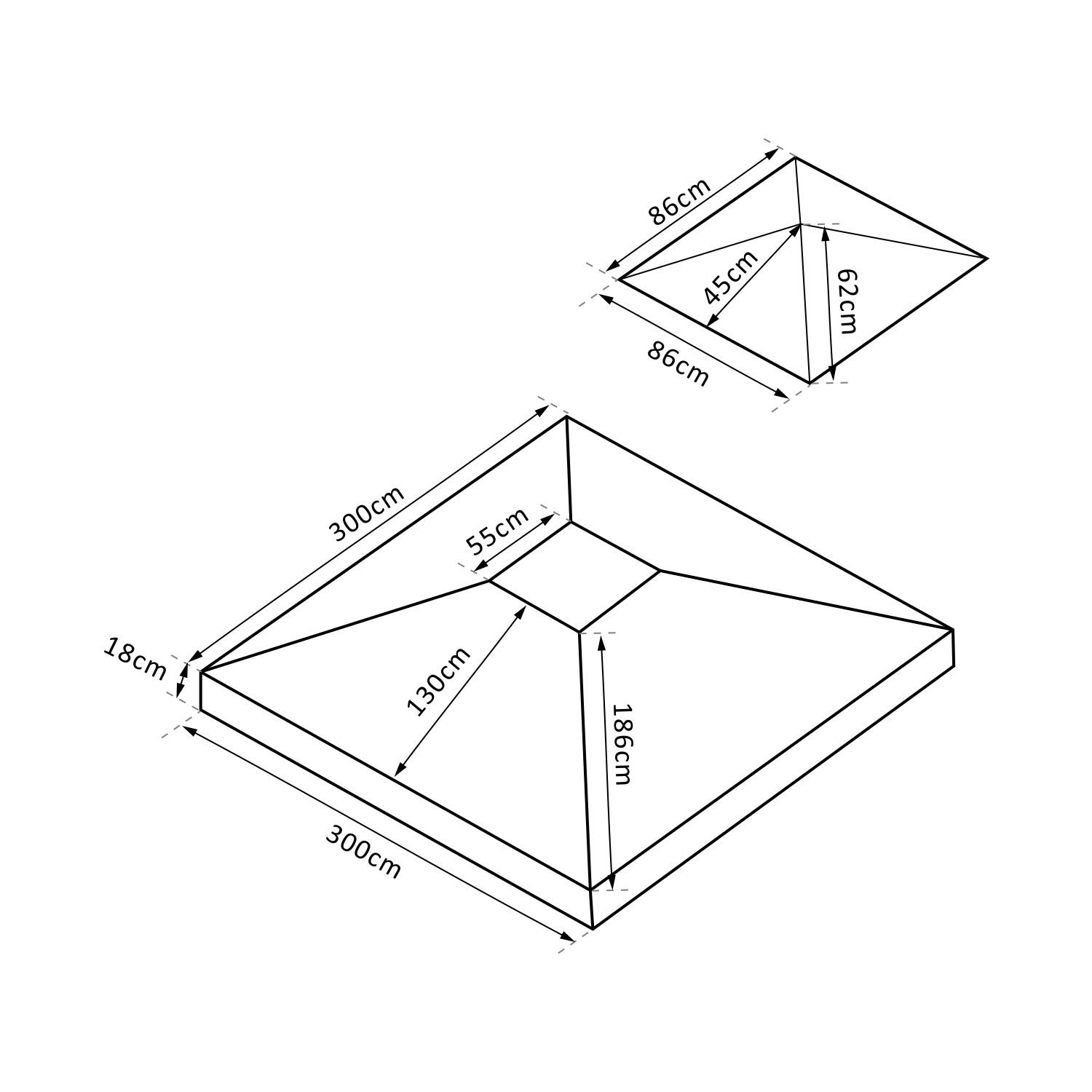Outsunny zapasowy dach pawilonu do metalowych pawilonów pawilon ogrodowy altana ogrodowa namiot imprezowy namiot ogrodowy poliester 3 x 3 m kremowy | Z podwójnym dachem, otworami odpływowymi, pokrowcem zastępczym, częściami zamiennymi do pawilonu ogrodowe