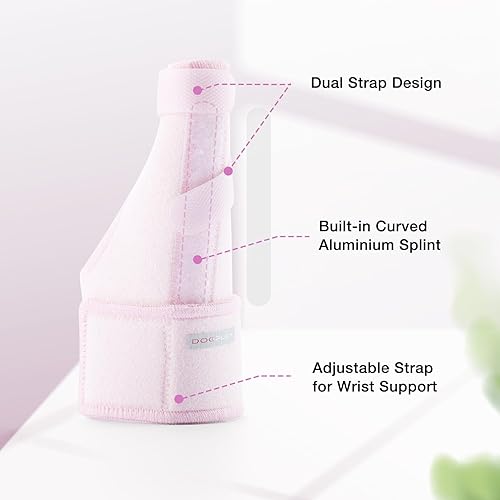 Miniatura 3 de Férula de gatillo para el pulgar para mujeres y hombres, soporte ajustable para el pulgar estabilizador para dolor, esguinces, artritis, tendinitis,