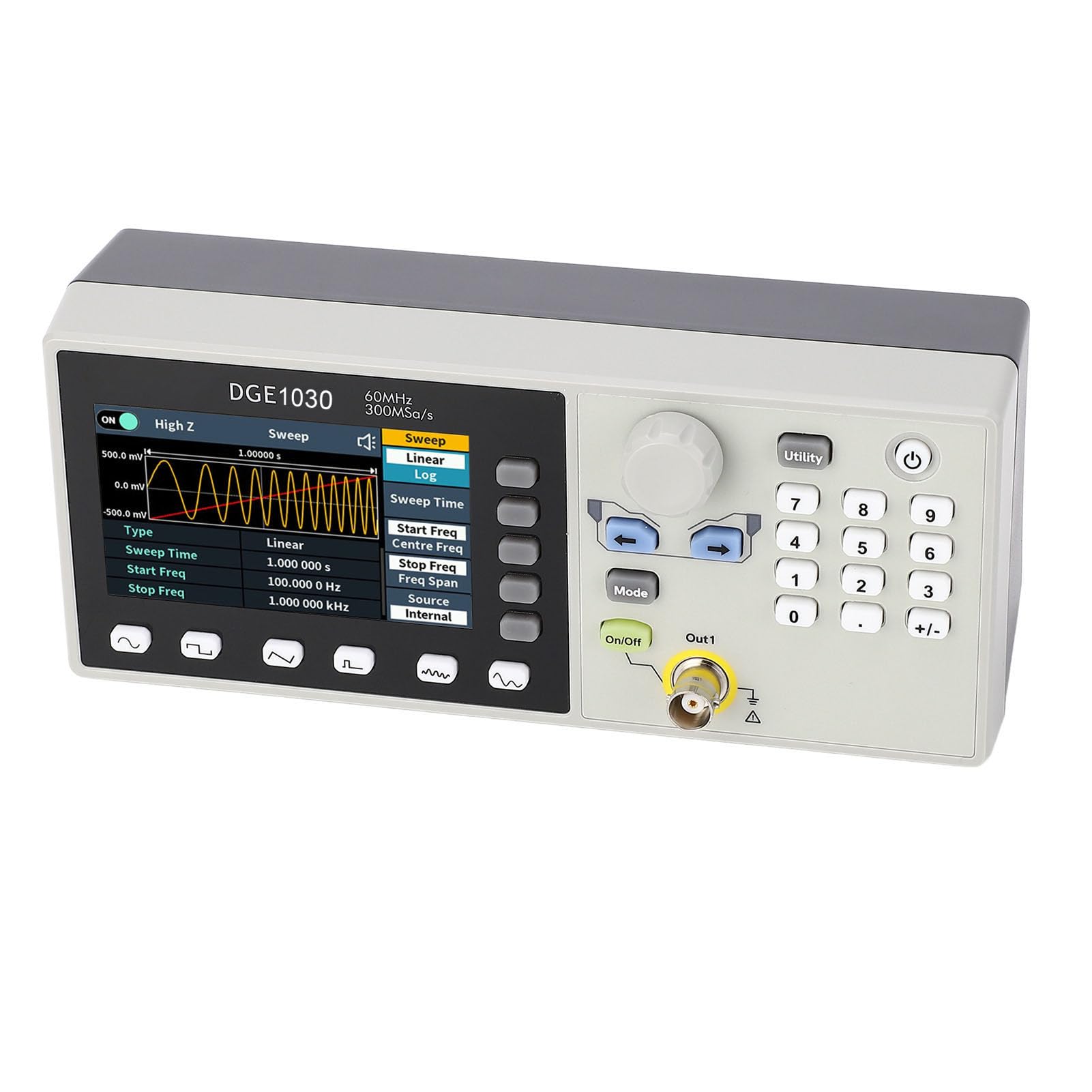 Generador de Funciones de Generador de Forma de Onda Arbitraria de un Solo Canal Frecuencia de Muestreo de 125 MS/s 100-240 V (Enchufe de la UE)