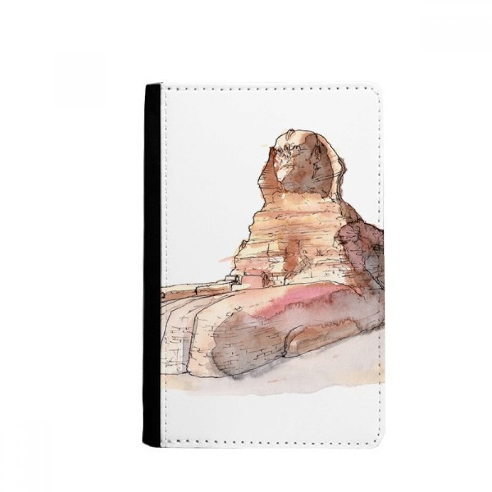 Great Sphinx of Giza in Egypt Passport Holder Notecase Burse Wallet Cover Card Purse