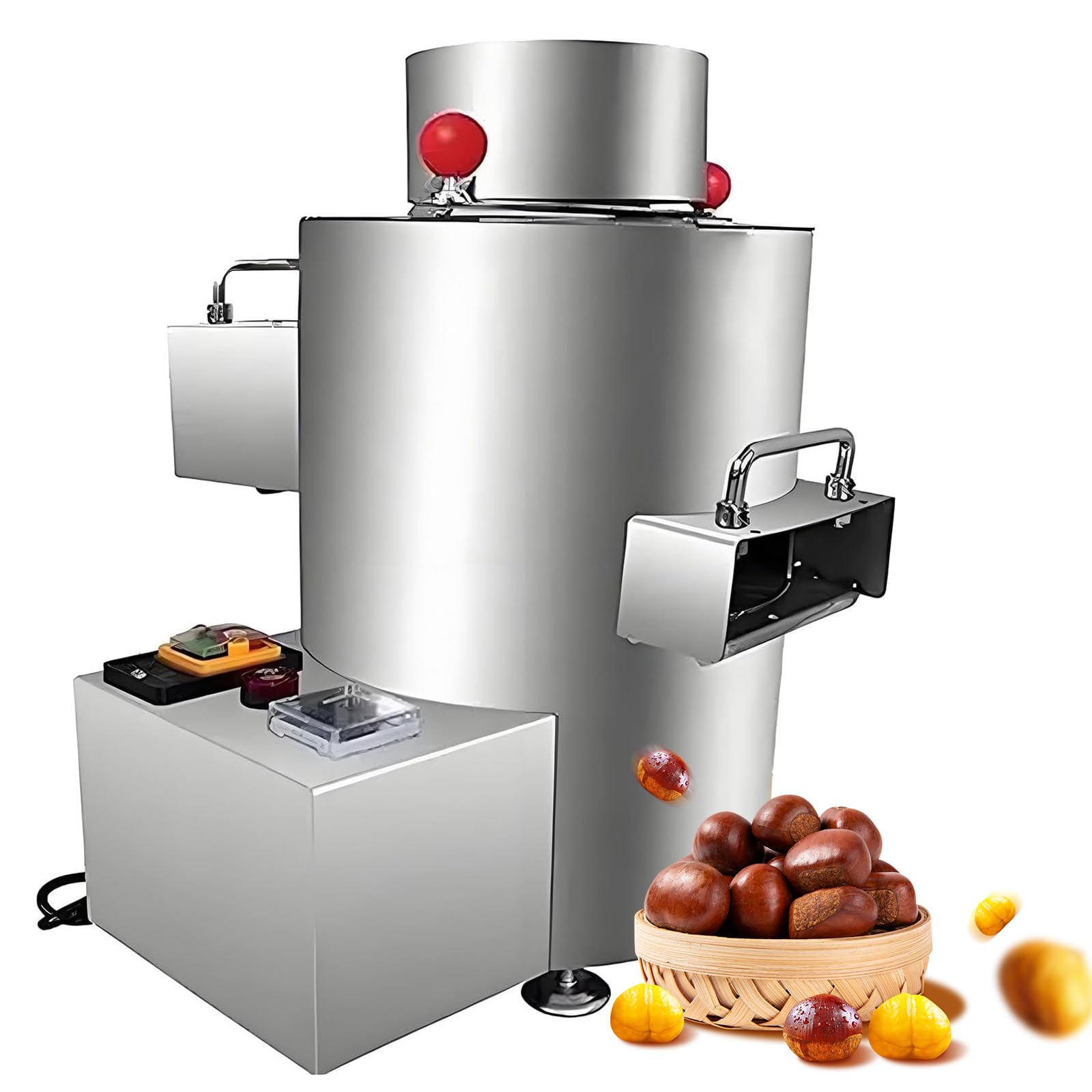 Máquina automática de descascarado de castañas con separador de núcleos, descascaradora eléctrica para uso comercial, máquina de apertura de castañas para granjas y plantas de procesamiento
