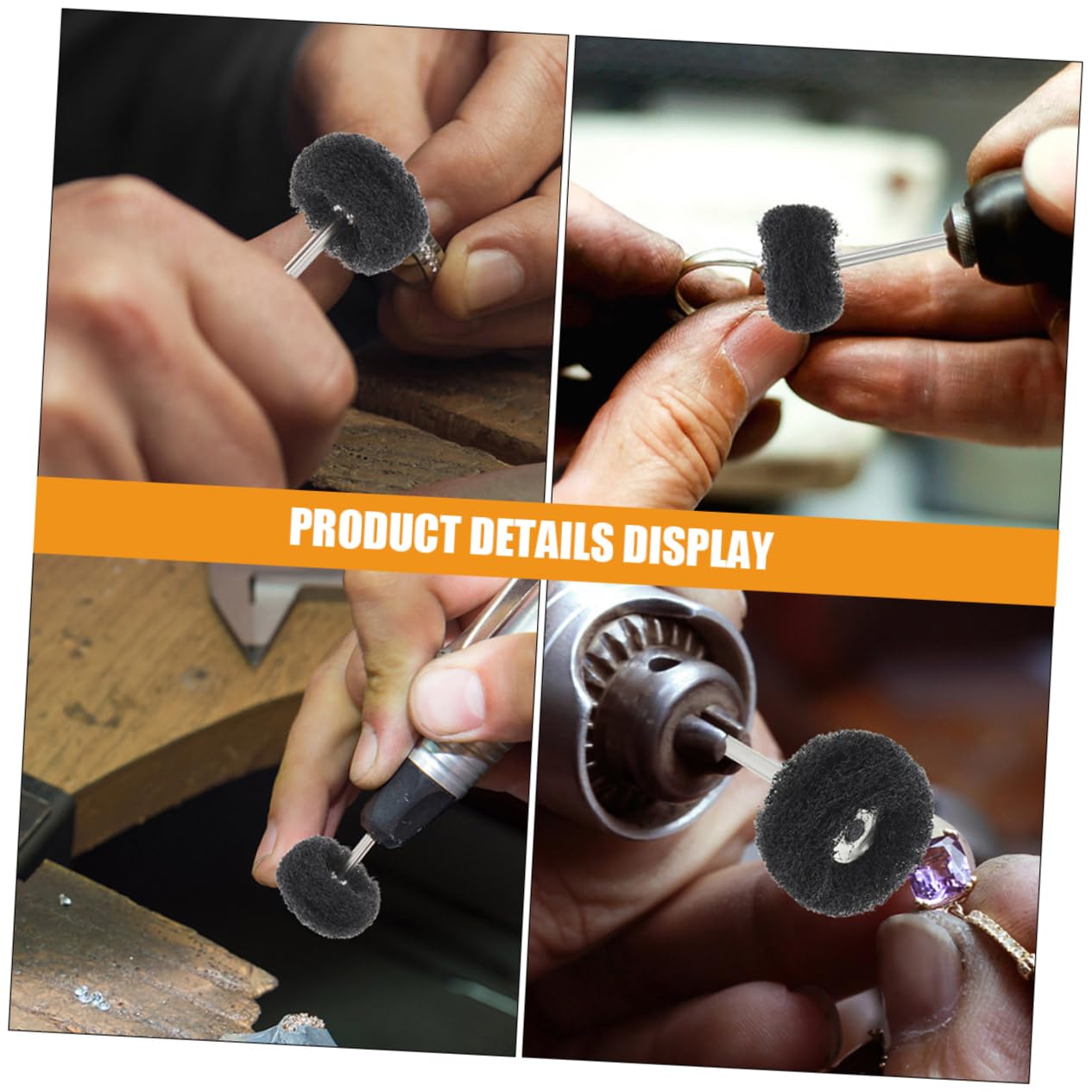 Gatuida 100pcs Polishing Kit Drill Polishing Wheel Buffing Wheels for Polisher Accessory