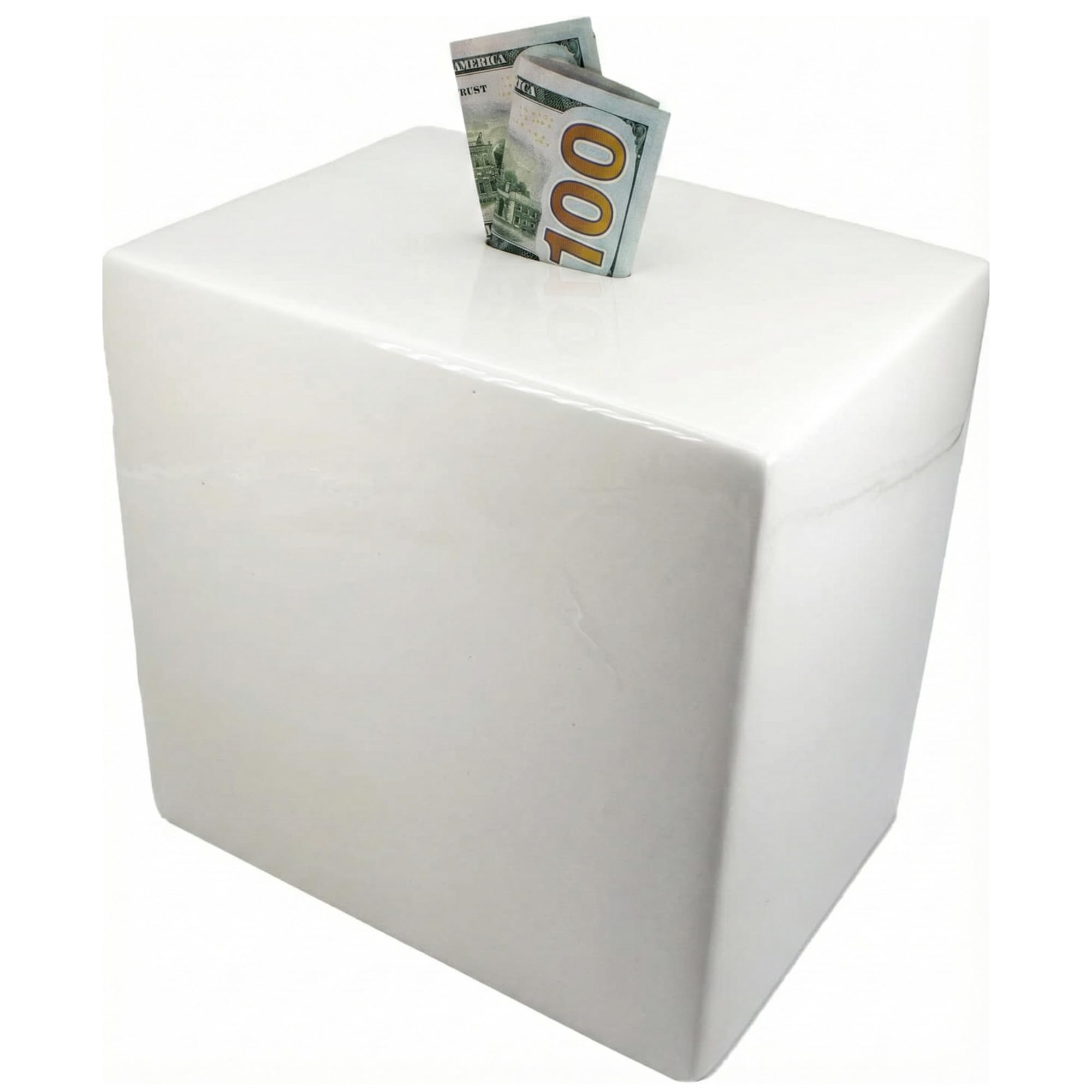 Ceramic Piggy Bank for Adults and Kids - Must Break to Access Money | Personalize Paint Your Own Large Piggy Bank for Boys, Girls, Teens - One Small Opening with No Hole, College Money Saver Bank