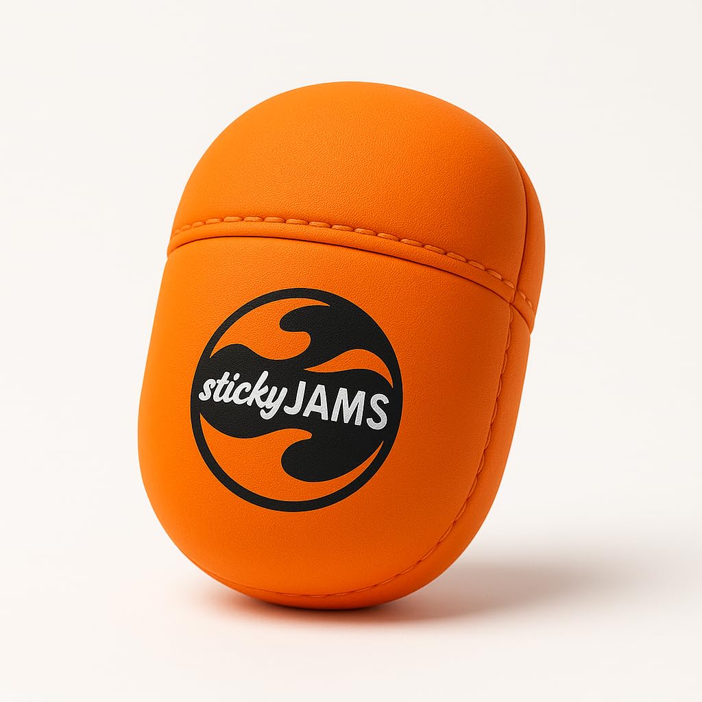 Sticky Jams Orange, Headgear Insert for Wireless Headphones 1/3 Pack