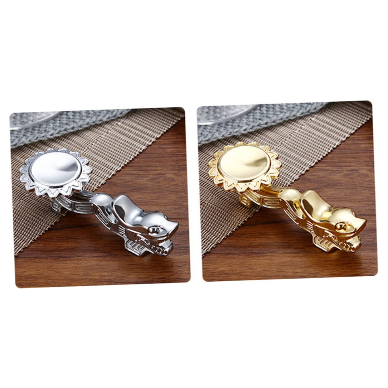 MRKU Repose-Baguettes, Porte-Baguettes, Support pour Baguettes de Restaurant, 3 pièces, Coussin, Support pour ustensiles de Cuisine, Motif Dragon, Support pour Fourchette