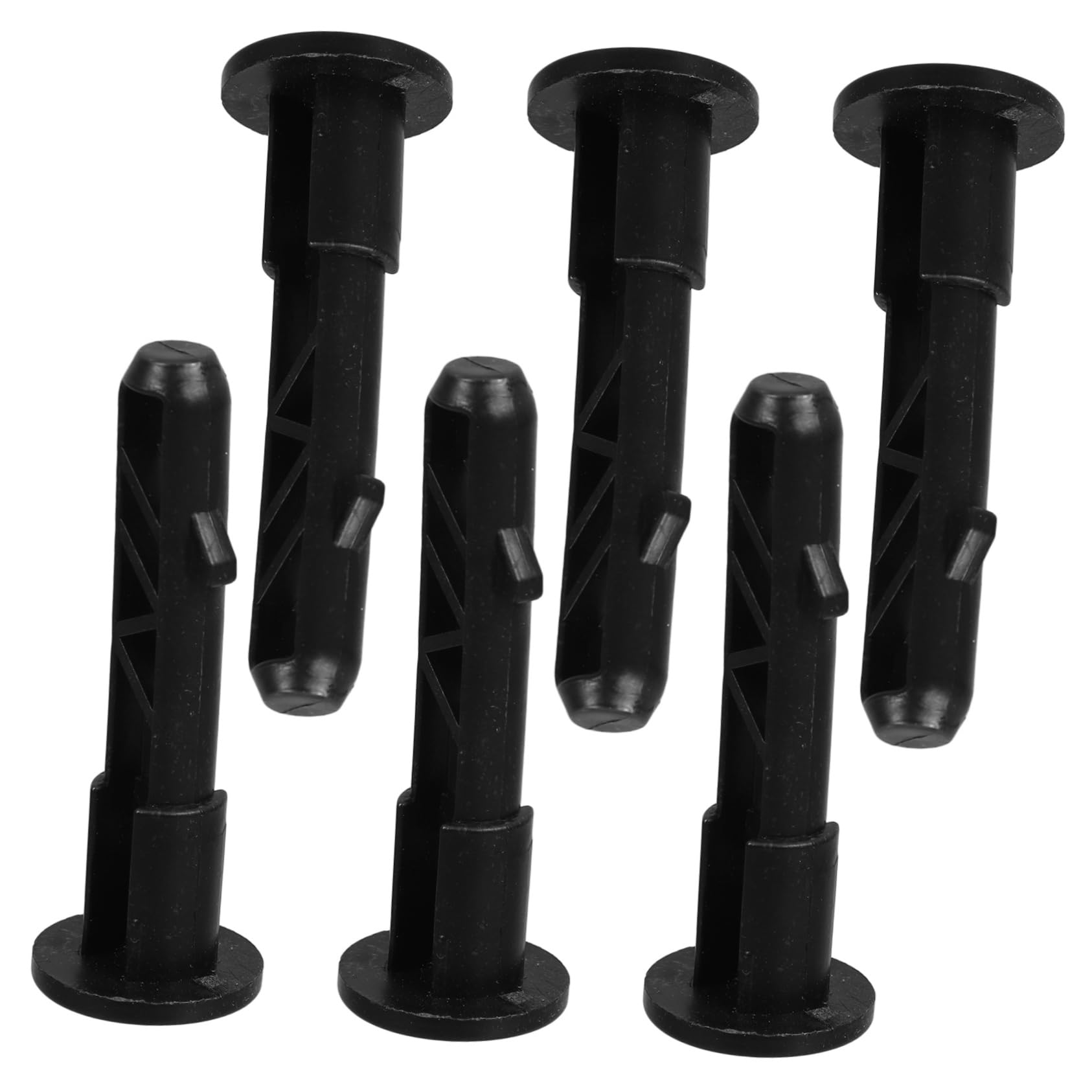 Levemolo 6pcs Plastic Trash Can Garbage Can Outdoor Trash Can Bins Hinges Junk Case Trash Cans Trash Can Hinge Pin Trash Can Lock Wheelie Lid Hinge Pins Bin Hinge Pins Black Nylon