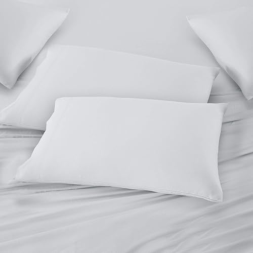 Miniatura 3 de Modern Threads Garment - Juego de sábanas de microfibra lavada de 6 piezas, color blanco, tamaño King