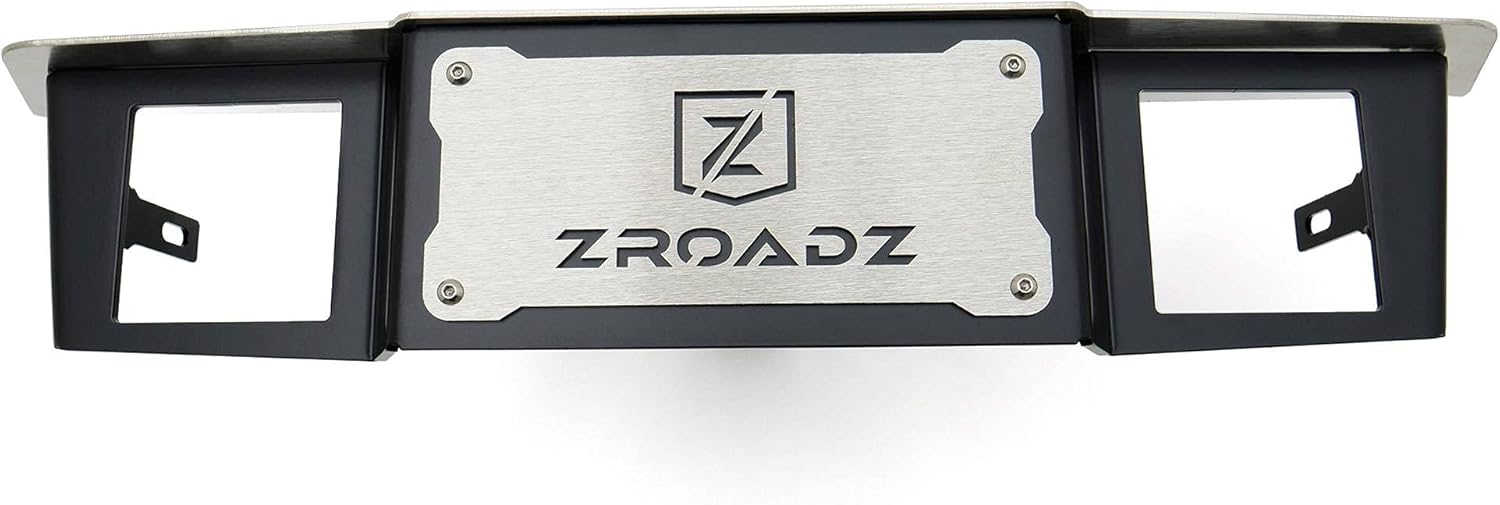 ZROADZ LED Universal 2" Hitch Step Kit - Black Mild Steel Bolt-On, No Drilling - Includes (2) 3 Inch LED Pod Lights and Universal Wiring Harness - PN#Z390010-KIT