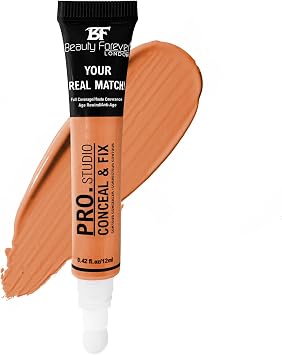 Beauty Forever Pro Studio, Conceal & Fix Contour Concealer, Moisturising & Hydrating Formula, 12ml (85 ORANGE)