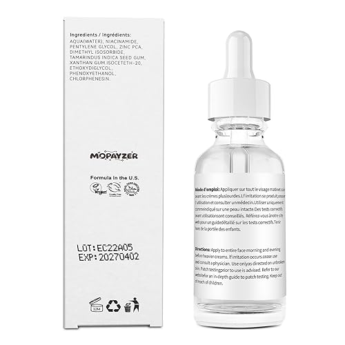 Miniatura 8 de Suero de niacinamida 10% + 1% de zinc, suero de niacinamida antienvejecimiento para cara, 1 suero facial hidratante para todo tipo de piel, cuidado
