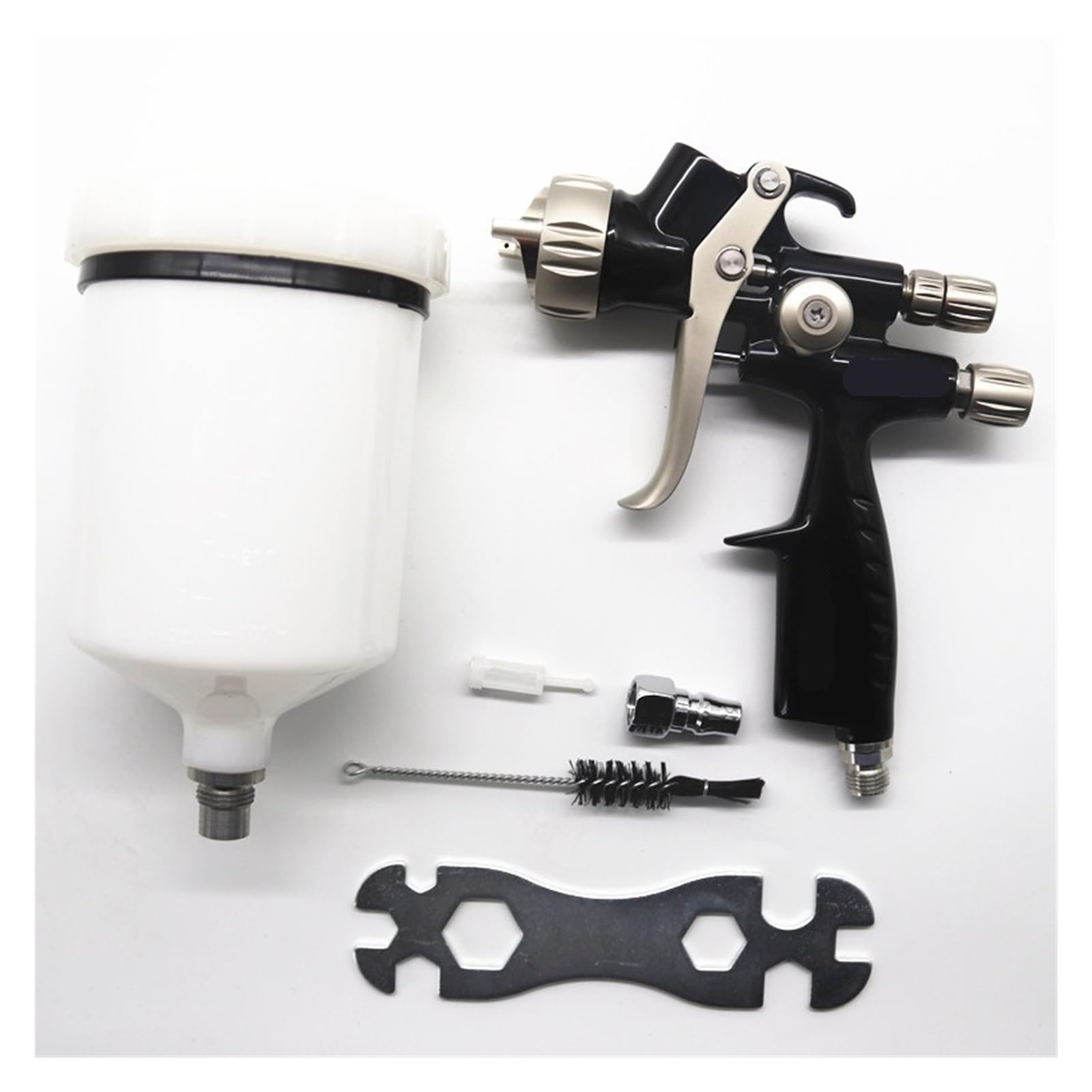 JVDDI Air Spray Gun with 1.3mm Stainless Steel Nozzle/Water-Based Paint/Varnish Paint Sprayer