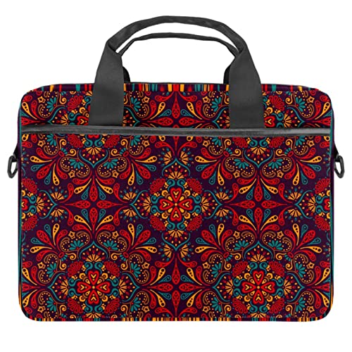 Sacoche à bandoulière pour ordinateur 13 à 14.5 pouces style Boho Mandala