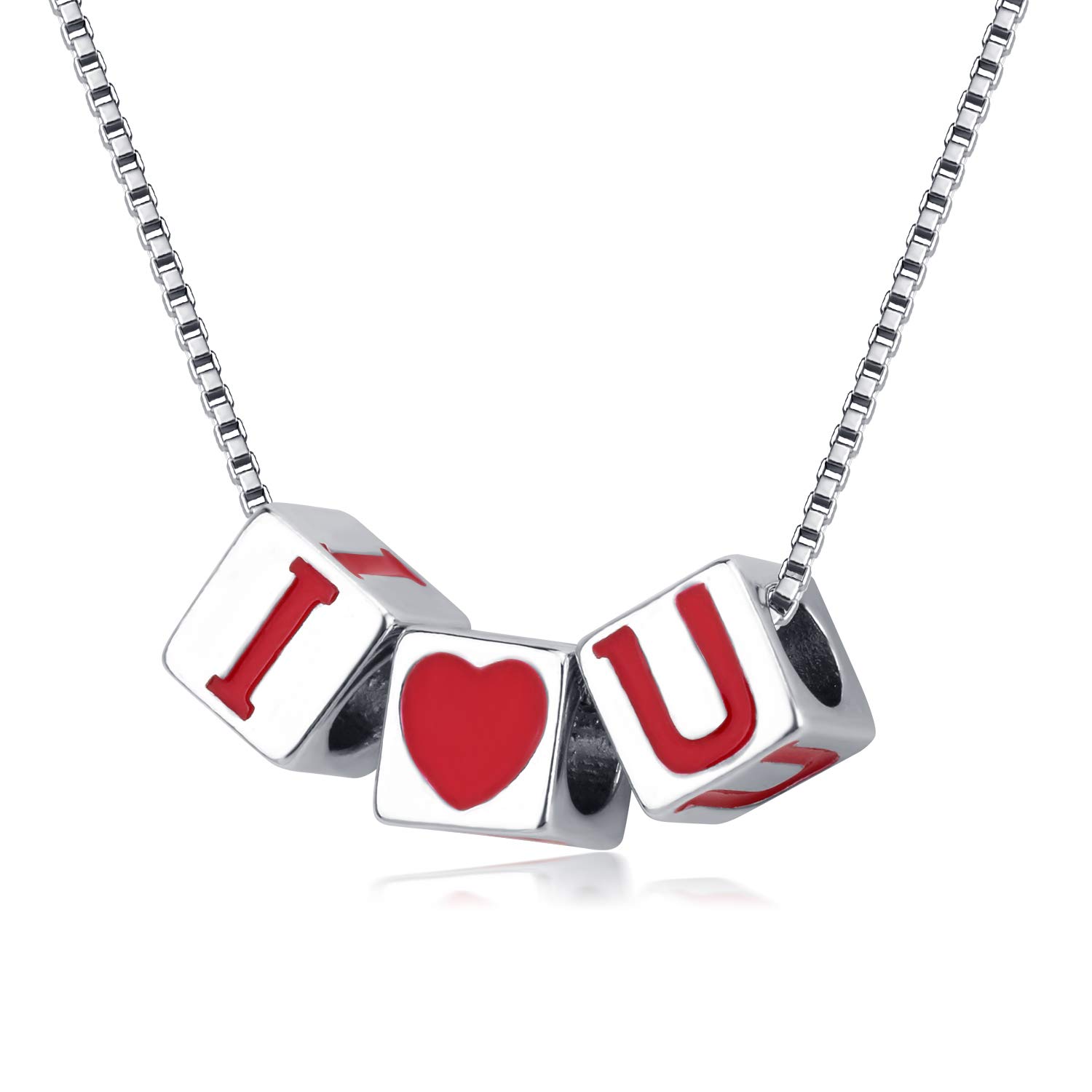 KRUCKEL I love you so much White Gold plated necklace - 5141012