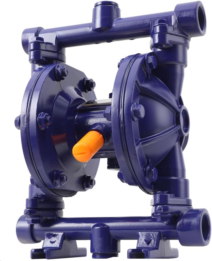 12 GPM Air-Operated Air Diaphragm Double Diaphragm Pump 115 PSI, Dual Diaphragm Air Pump Petroleum Fluids 1/2 inch Inlet/Outlet