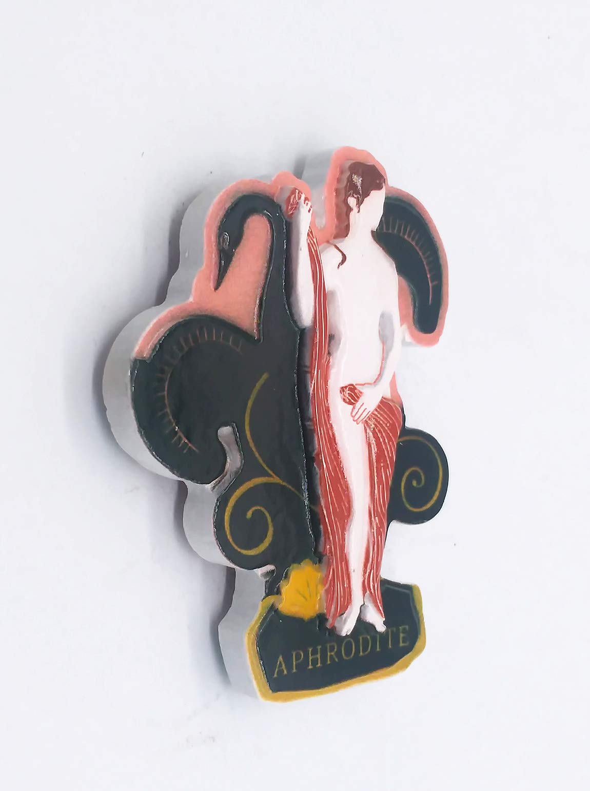Calamita Frigorifero 3D Afrodite, Dea Dell'amore E Della Bellezza, Souvenir Grecia, In Resina, 5,7x7 Cm, Per Casa E Cucina