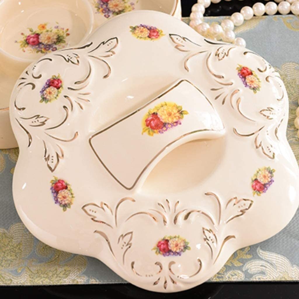 Vassoio for snack, Vassoio for snack con coperchio, Vassoio for frutta secca in ceramica con coperchio, Scatola for caramelle, Scatola for snack con vassoio for frutta, Casalinghi, Ornamenti, Scatola