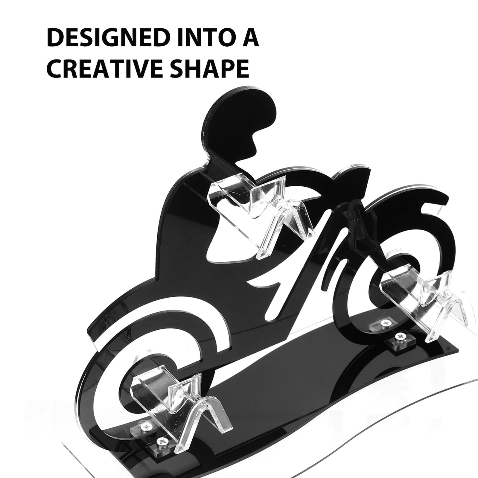 Soporte Acrílico para Gafas de Sol con Diseño de Motocicleta Organizador de Gafas de Escritorio para Exhibición y Almacenamiento Soporte Estable Casa o Tienda