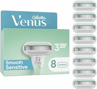 Gillette Venus Smooth Sensitive - Cuchillas de afeitar para mujer (8 unidades)
