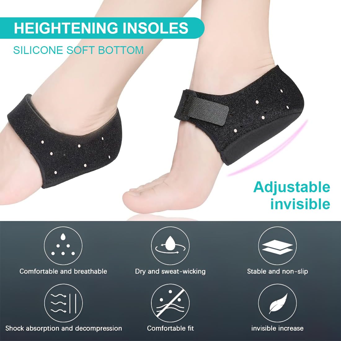 GXGM Protector de talón de gel de Fascitis plantar, Copa de talón para hombres y mujeres, alivia el dolor del talón, tendón de Aquiles seco y agrietado almohadilla de apoyo del talón