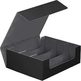 1800+ Card Deck Case for Trading Cards, Leather Magnetic Closure Commander Card Storage Box Magic Card Protectors Fit for YuGiOh, MTG and Sport Cards