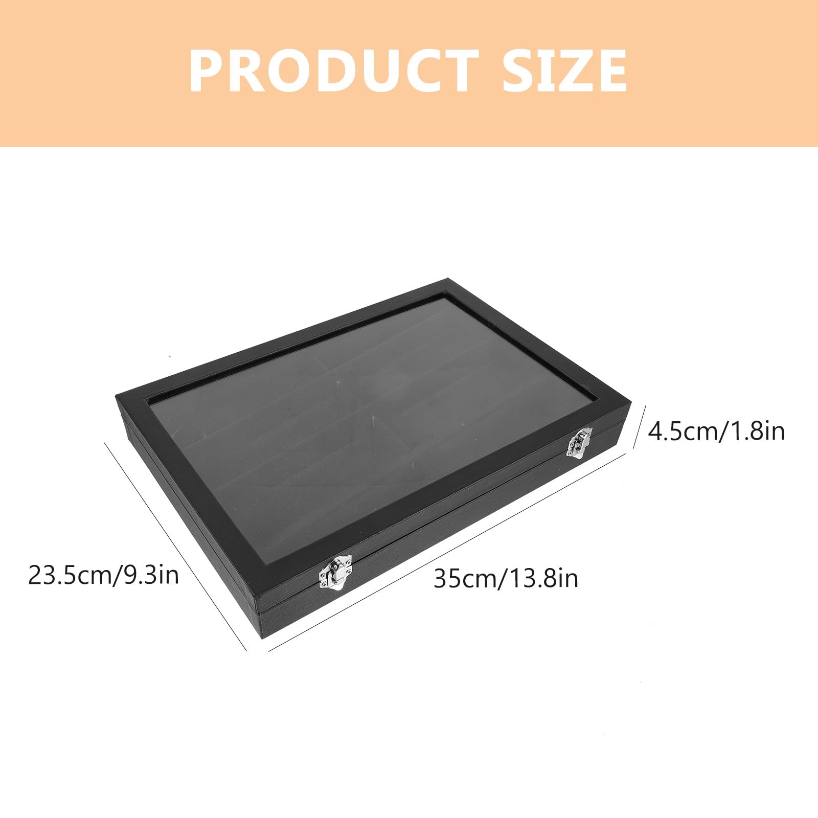 Housoutil Organizador Negro de 8 Compartimentos de Gafas de Sol en Cuero