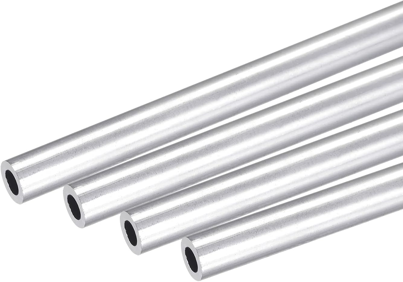 uxcell 6063 Aluminum Round Tube, 8mm OD 5mm Inner Dia 400mm