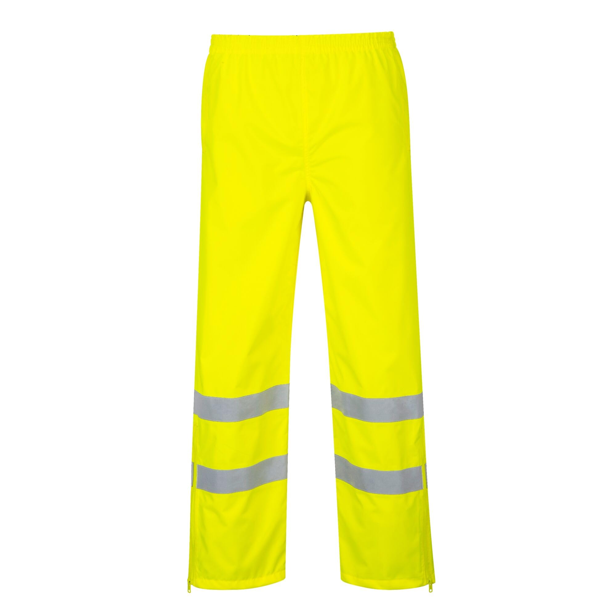 Portwest Warnschutzhose S487 300D Atmungsaktive Warnschutzkleidung – Gelb XXL
