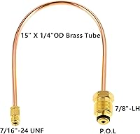 Vista 2 de MCAMPAS Regulador de Cambio Automático Coleta de Cobre POL x 1/4" Conexión Macho Invertida 15" de Largo