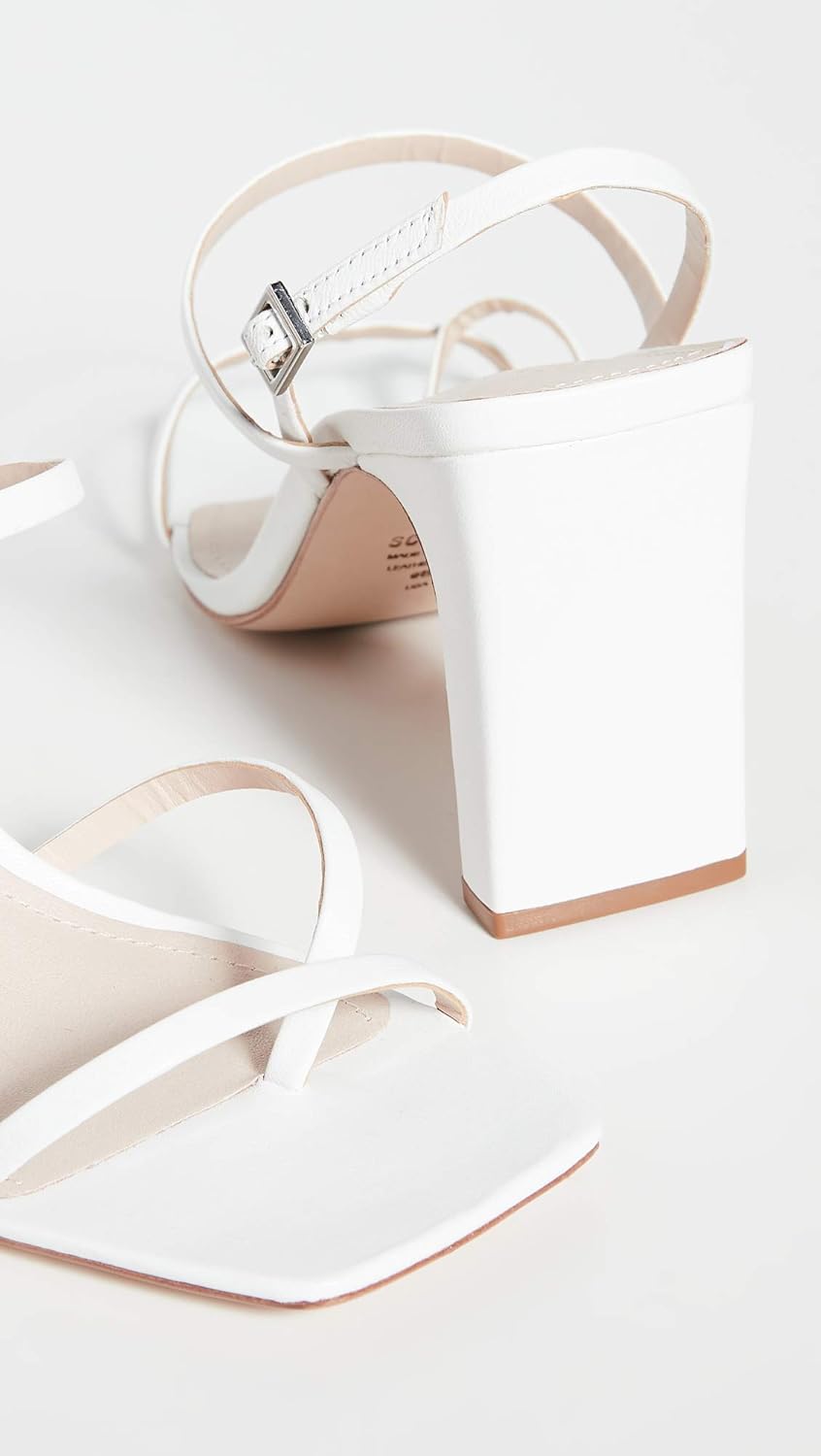 SCHUTZ Women's Amaia Sandals, White, 10 Medium US - Image 6