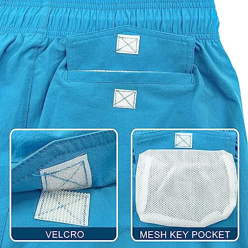 Image of HODOSPORTS Mens Swim Trunks 7 inch Quick-Dry Swim Shorts with Mesh Lining and Pockets