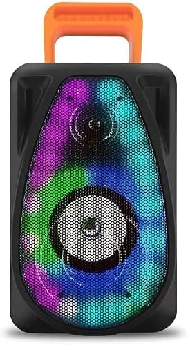VDTG 4" Portable Bluetooth Speaker Flame lamp Bluetooth Speaker Portable Audio LED Colorful Racing lamp Bluetooth Audio subwoofe