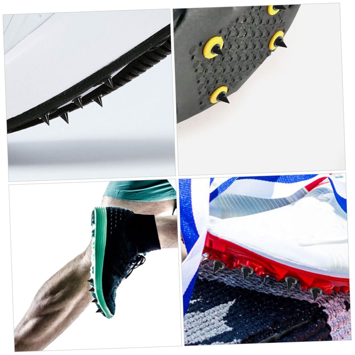 5 Set Scarpe Da Perno Per Atletica Leggera Punte Delle Scarpe Picchi Per Le Scarpe Punte Da Fondo Traccia Di Punte Corsa Picchi Sostitutivi Picchi Di Pista Acciaio 50 Pezzi*5