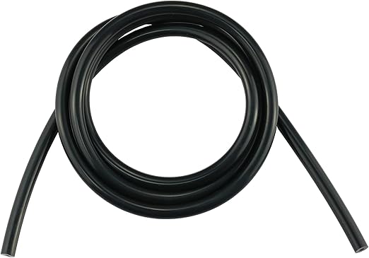 Ucreative 5FT ID 1/8" (3mm) High Temperature Silicone Vacuum Tubing Hose 130PSI Max Pressure Black