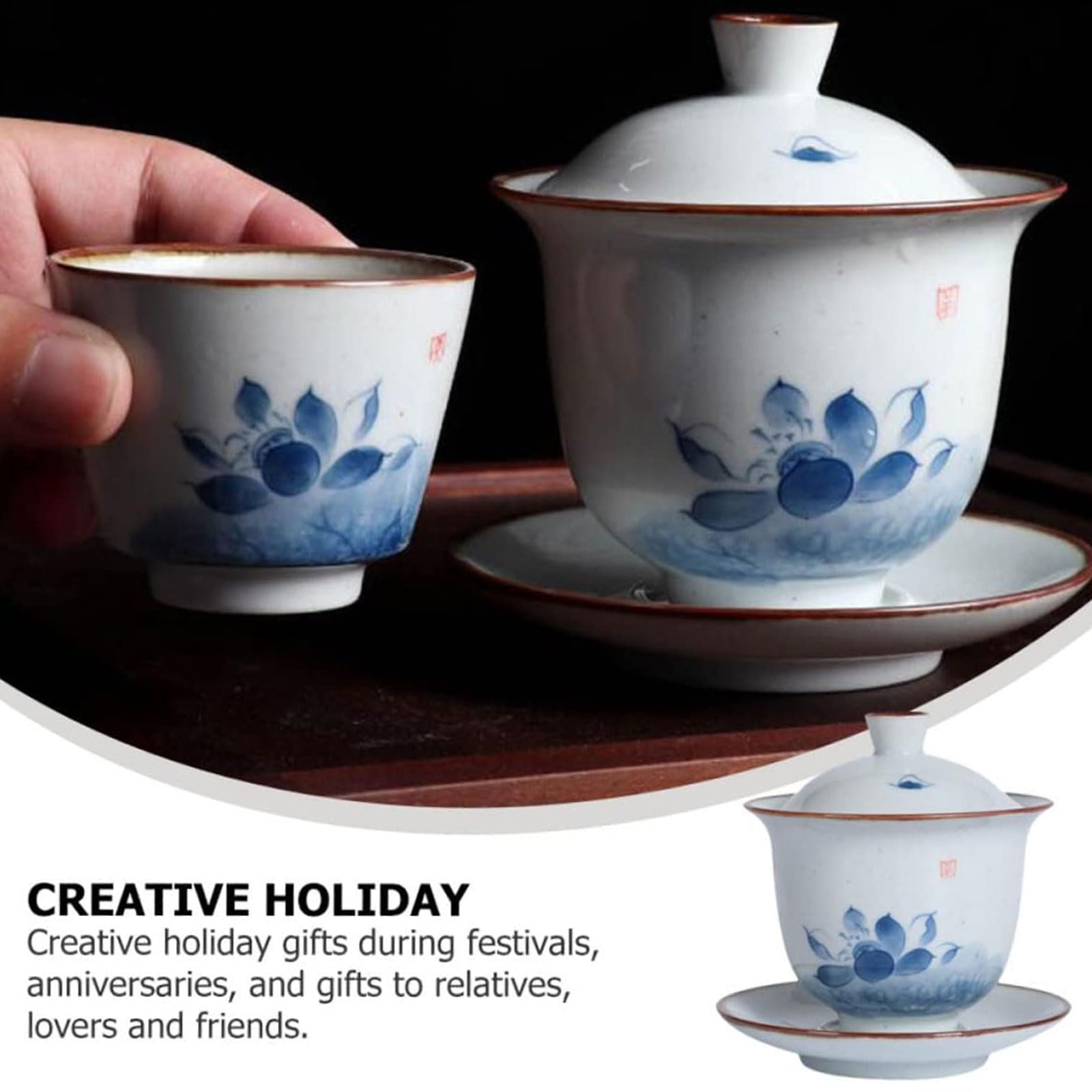 ppARK Teetasse Teeschale, Keramik, Teegeschirr, Teetasse, handgefertigt, Vintage-Teetasse für Urlaub, Geschenk, Couchtisch, Teestube, Büro teeschale