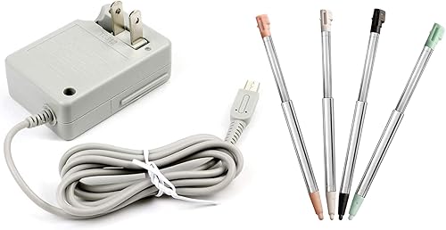 Paquete de cargador DSi, 1 paquete de cargador y 4 lápices capacitivos para Nintendo Dsi