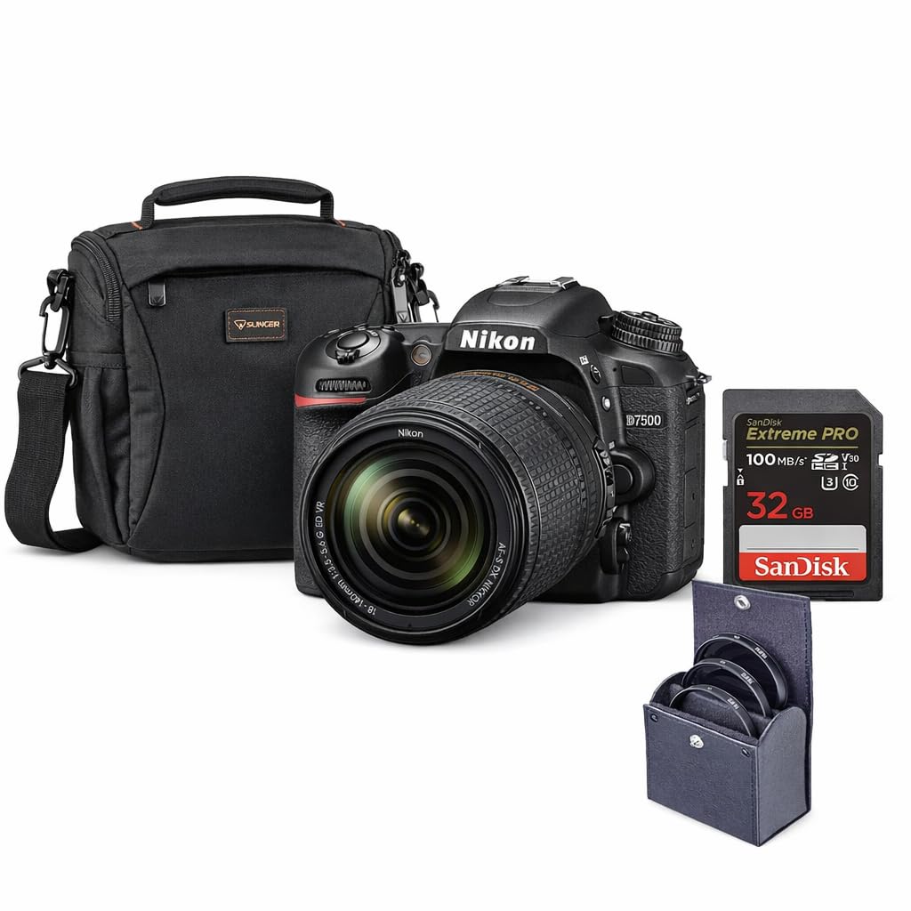 Amazon.com : Nikon D7500 DX-Format DSLR Camera with AF-S DX NIKKOR