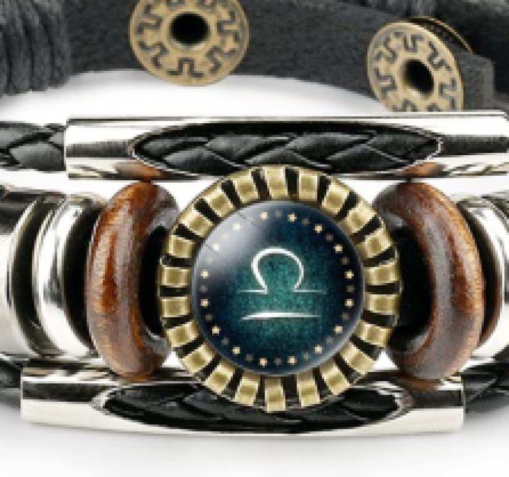 Richsteel 19CM Bracciali Uomo Totem Vichingo Cordina Doppia Intrecciata Nodo Celtico Bracciale da Uomo in Pelle Premium Chiusura Magnetica
